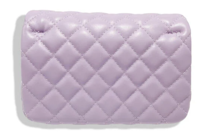 B1337L - Pearl Closure Quilted Purse