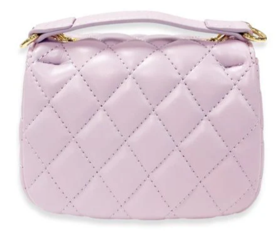 B1384L - Floral Decor Quilted Purse
