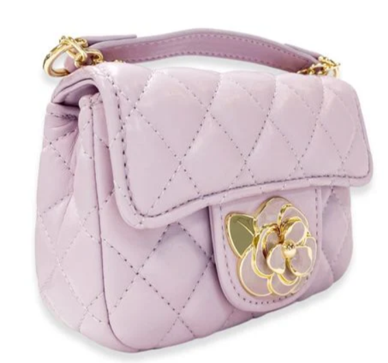 B1384L - Floral Decor Quilted Purse