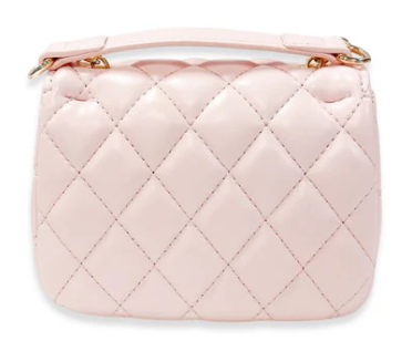 B1384R - Floral Decor Quilted Purse