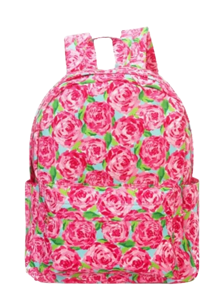 BA0022-M - Girl Floral Casual Backpack