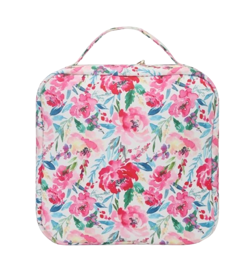 BA0102-M - Flower Bow Cute Girls Lunch Boxes Bag