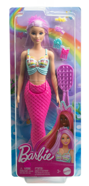 18369 - Barbie Mermaid Doll with 7-Inch-Long Fantasy Hair & Accessories for Styling Play