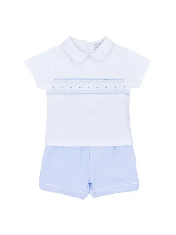 BB0672A - Polo Shirt And Short With Smocking Cadiz Boutique, Inc.