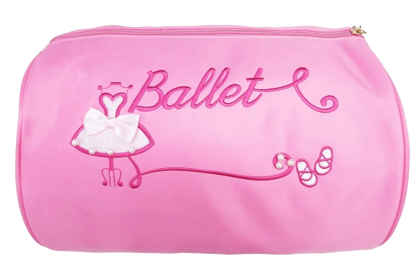 BG127P - Pink "Ballet" Pearl Dress & Shoes Duffel