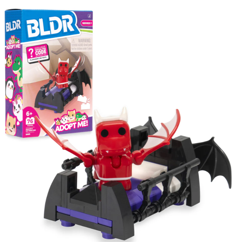BLDR0069 - BLDR Adopt Me Dragon & Bat Wing Crib Building Set