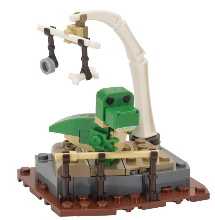 BLDR0072 - BLDR Adopt Me T-Rex & Neanderthal Crib Building Set