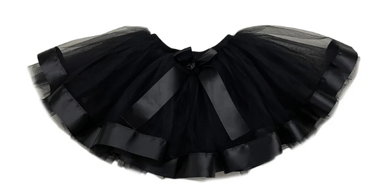 TT112BK - Black Tutu with Ribbon