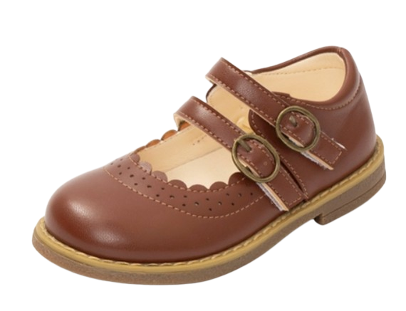 CBKF241 - Double Buckle Mary Jane Hard Sole Shoes