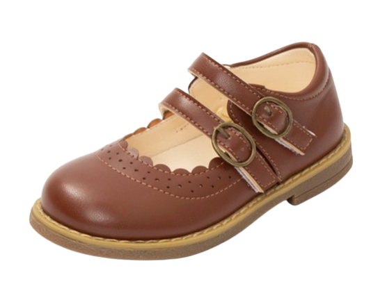 CBKF241 - Double Buckle Mary Jane Hard Sole Shoes