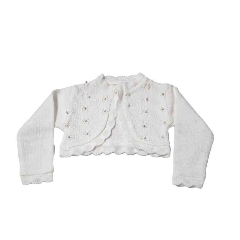 JJC12 -Pearl Knit Sweeter (White)