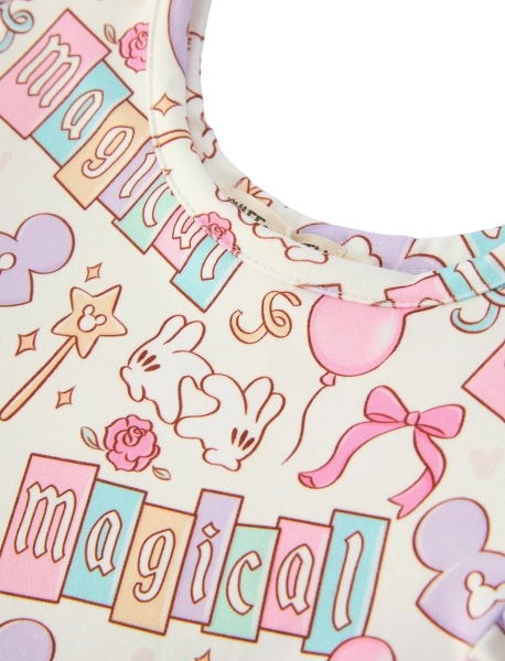 DRG60572 - Pastel Magical Theme Girls Flutter Sleeve Dress