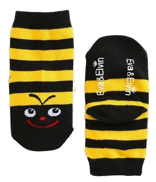 FBFD-0044 - Non-Slip Grip Ankle Socks For Kids Bee2