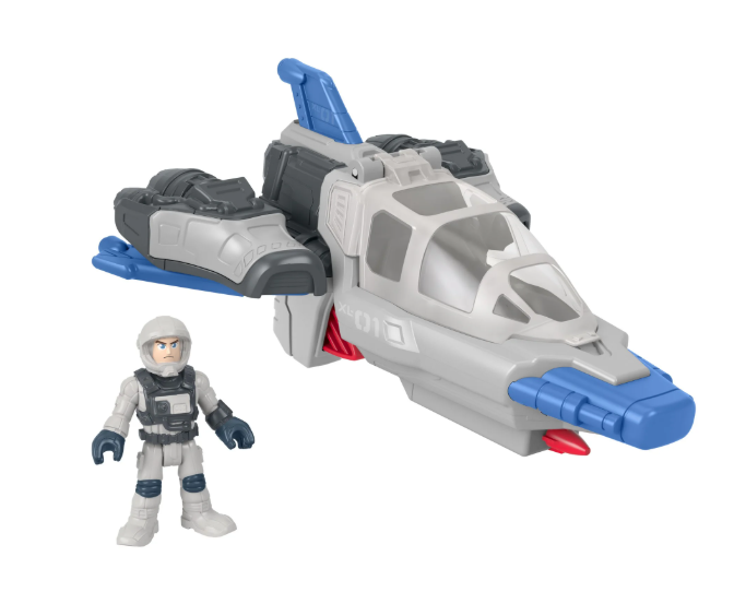 HGT32 - Disney and Pixar Lightyear Imaginext Hyperspeed Explorer XL-01 Spaceship & Buzz Lightyear Figure Set