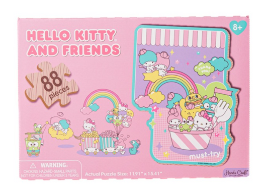 JPZ103 - Rompecabezas de madera, Sanrio Little Twin Stars (88 piezas)