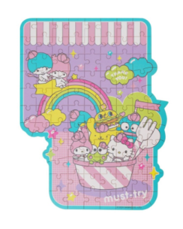 JPZ103 - Rompecabezas de madera, Sanrio Little Twin Stars (88 piezas)