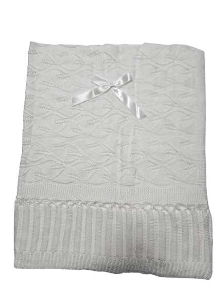 KNB5W - Knit Blanket White
