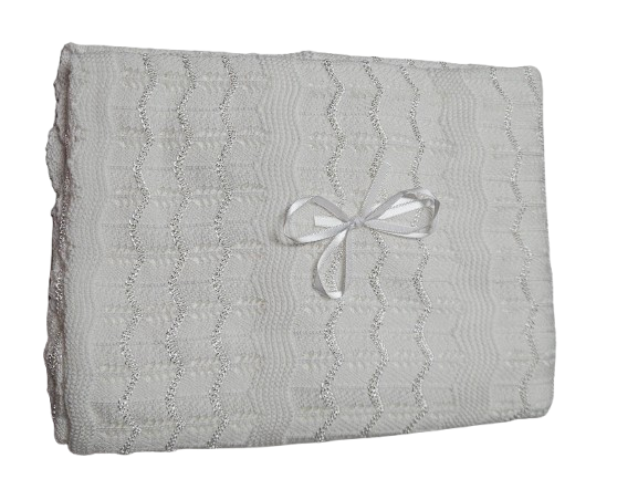 KNTBK46 - Knit Blanket (White)