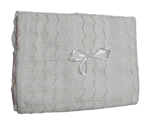 KNTBK46 - Knit Blanket (White)