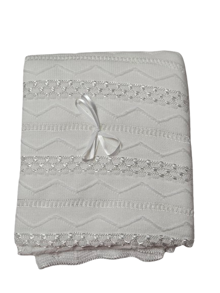 KNTBK47 - Knit Blanket (White)
