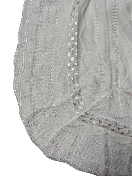KNTBK47 - Knit Blanket (White)