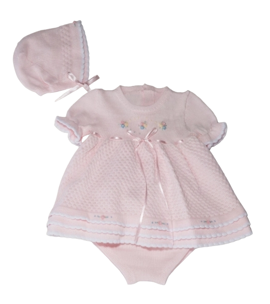 KR2224 - Baby Girl Knitted Dress Set -Karin