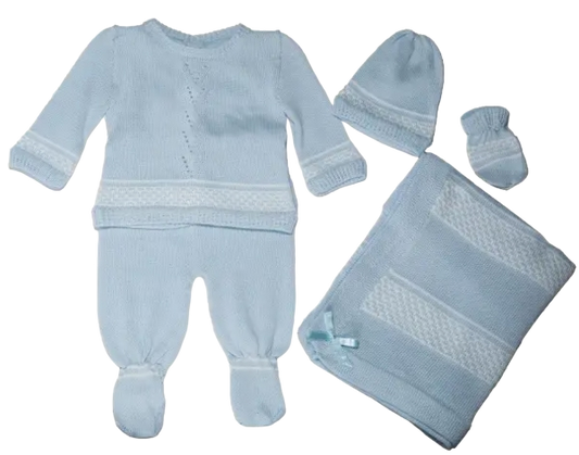 KR2257WB - Take Me Home Baby Knitted Set