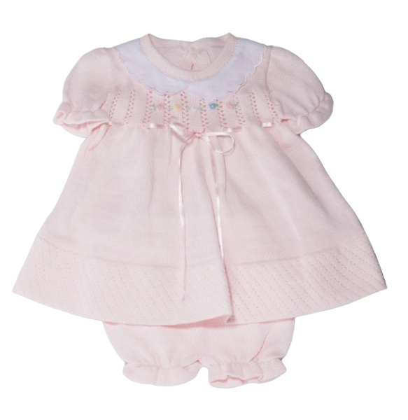 KR2506WB -Baby Girl Knitted Set - Dina Short With Blanket