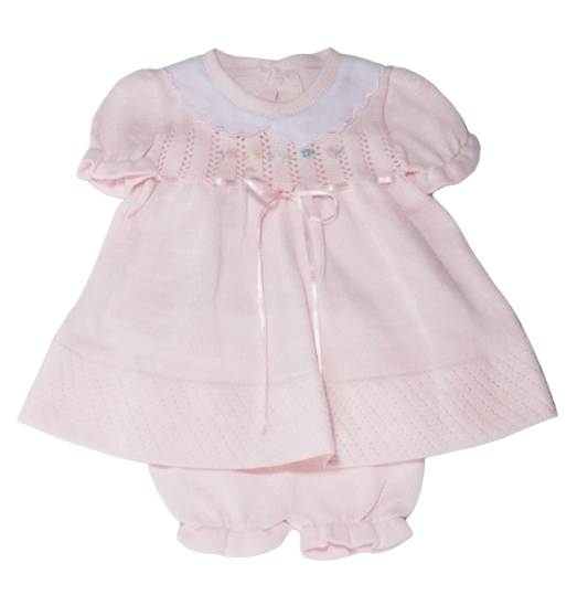 KR2506WB -Baby Girl Knitted Set - Dina Short With Blanket