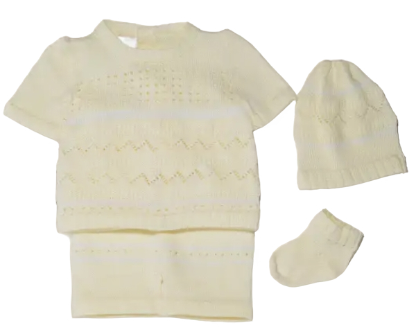 KR2564 - Baby Knitted Short Set -Giraffe