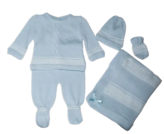 KR2601WB - Take Me Home Baby Knitted Set