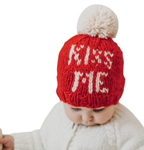 1171XS - Kiss Me Valentine Knit Beanie Hat Sale