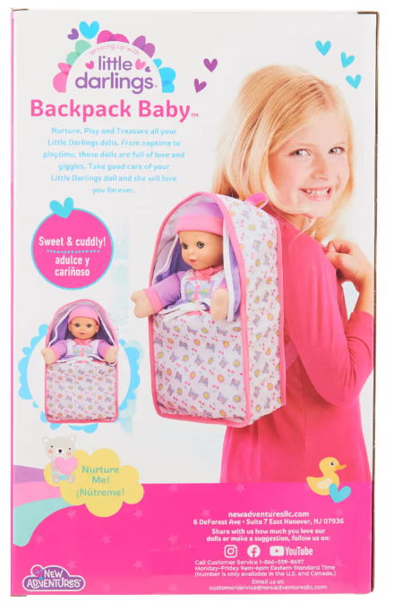 5348 - Little Darlings Backpack Baby
