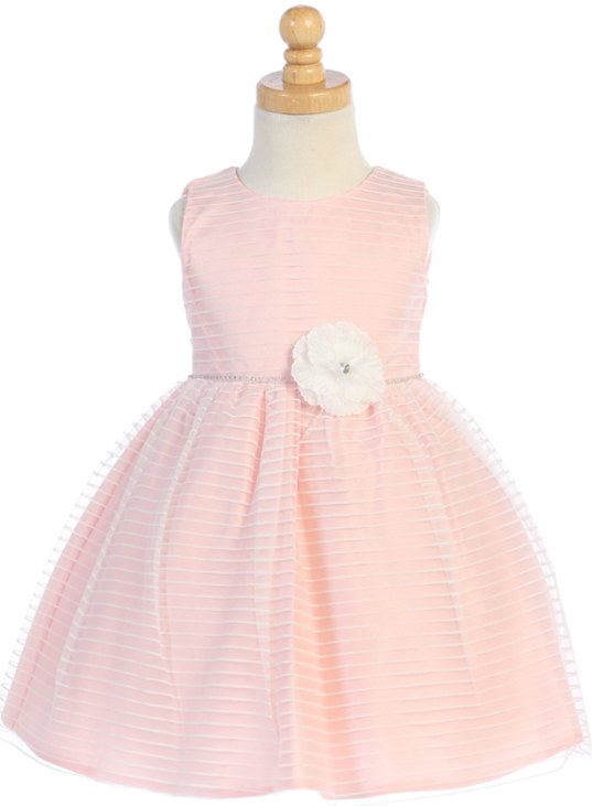 LM206P - Striped Tulle Dress