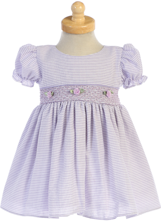 M743L - Lilac Cotton Seersucker