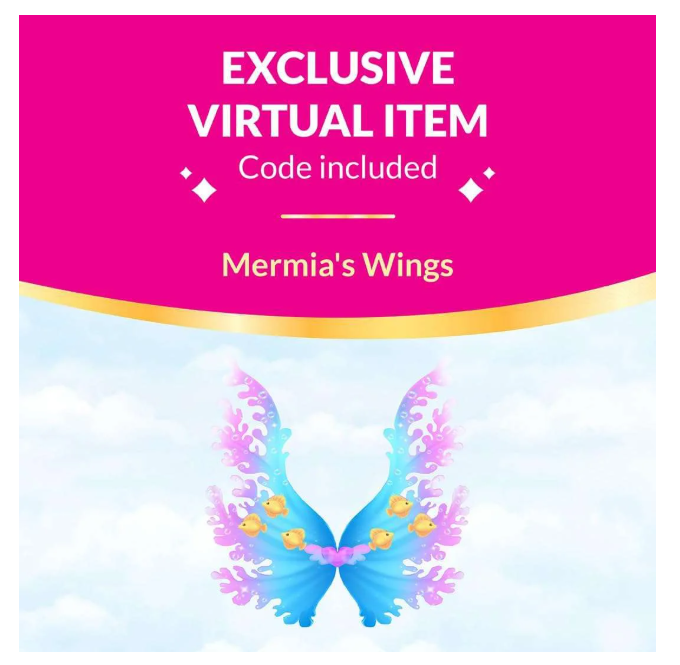 RYHO - Royale High 9” Fashion Doll - Mermia The Water Fairy, Wave 1, Series 1 - Fairy Journal, Comb, and Virtual Item Code Included