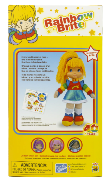 77291 - Rainbow Brite 12" Threaded Hair Plush Doll, Children Ages 3+