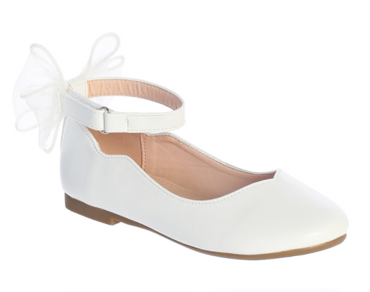 TTS185 - Matte Flats with Organza Bow Back