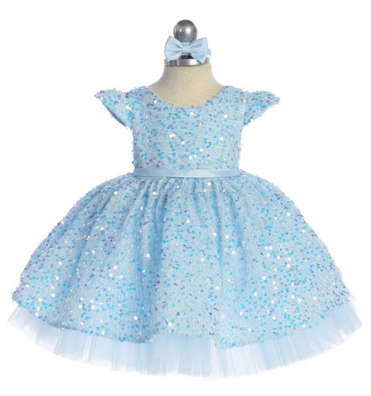 TT5853SB - Sequence Dress (Blue)