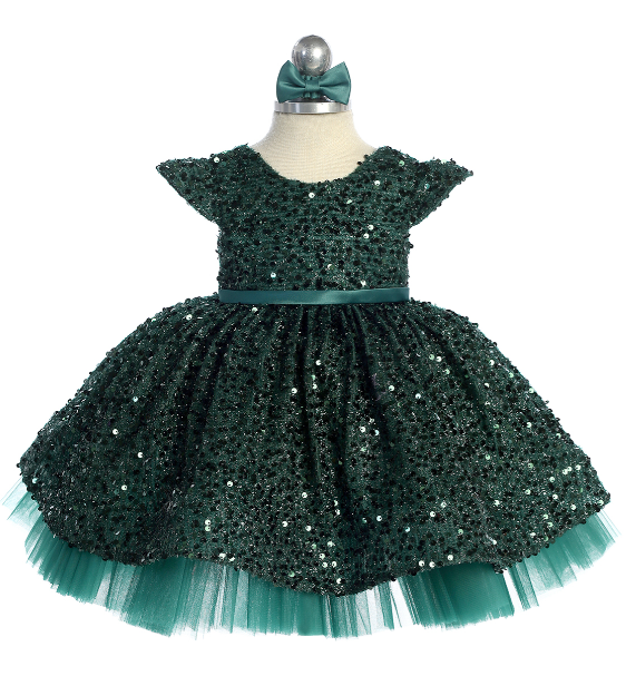TT5853SGR - Sequence Dress (Green)