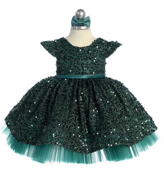 TT5853SGR - Sequence Dress (Green)