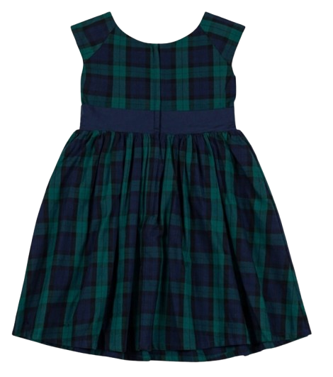 23HG6 - Cap Sleeve Organic Party Dress with Bow Sash