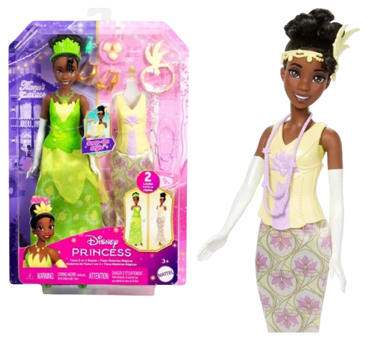 JBG10 - Disney Princess 2-in-1 Stories Tiana Fashion Doll