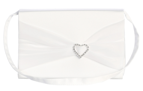 TTB29 - Communion Purse With Heart Rhinestone