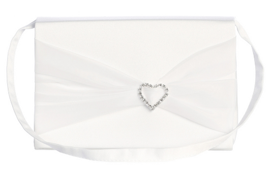 TTB29 - Communion Purse With Heart Rhinestone