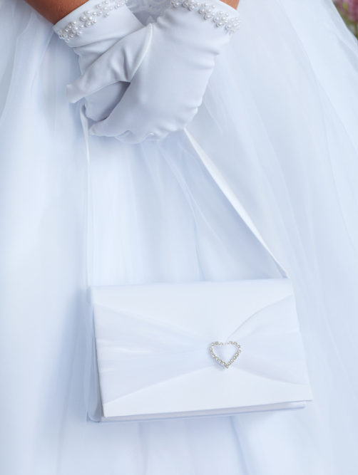 TTB29 - Communion Purse With Heart Rhinestone