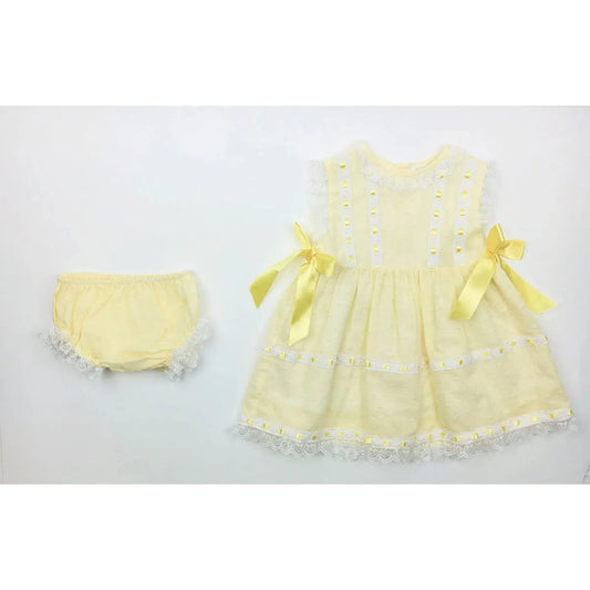 BK13052Y - Lace Dress Yellow Cadiz Boutique, Inc.