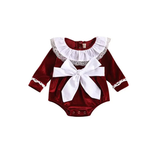 Ruffle Collar Belted Bodysuit Cadiz Boutique