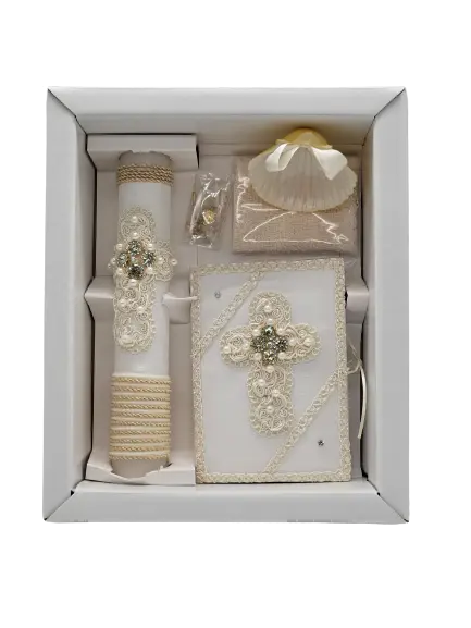 BC145 - Baptism Candle Set Cadiz Boutique, Inc.