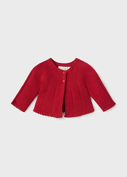 Mayoral 2368R - ECOFRIENDS Cardigan - Red Cadiz Boutique